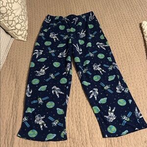 Cuddl Duds Kids Pajama Bottoms - Navy with Space Theme size 10-12